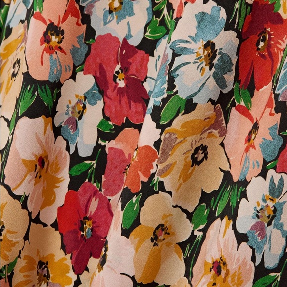 Doen Musetta floral-print silk midi dress NEW without tag - Picture 8 of 10